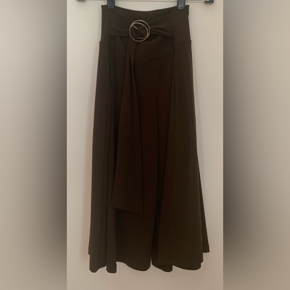 Elegant Brown Gaucho with Ring Detail
